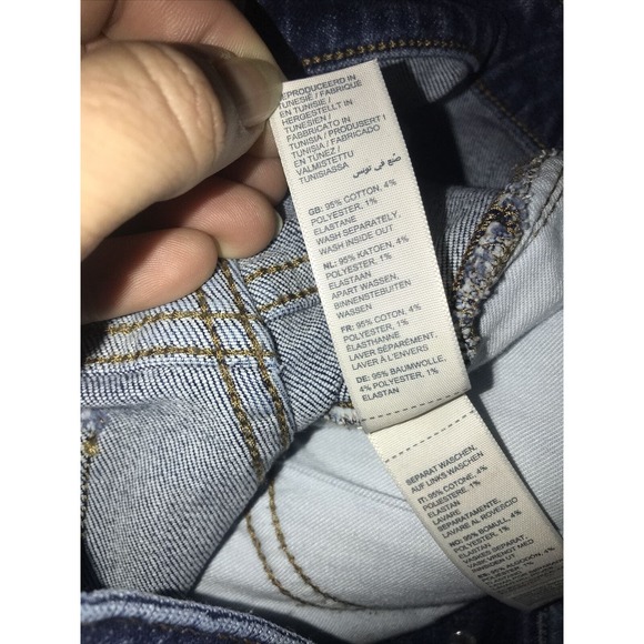 Fat Face UK Eco Denim Elise Wide Leg High Rise Jeans Size 6L - Picture 8 of 8